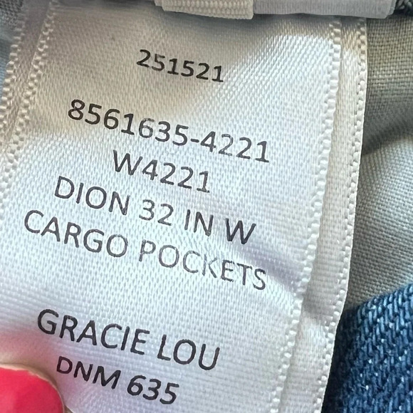 PAIGE NWT Dion 32 In. W/Cargo Pockets High Rise Utility Jeans Denim New Women 26 - Picture 12 of 12